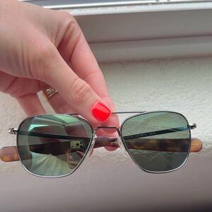Randolph AF303 aviator gunmetal small 52mm sunglasses NEVER WORN